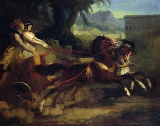 Corsa di carri antichi, dopo un dipinto di Carle Vernet